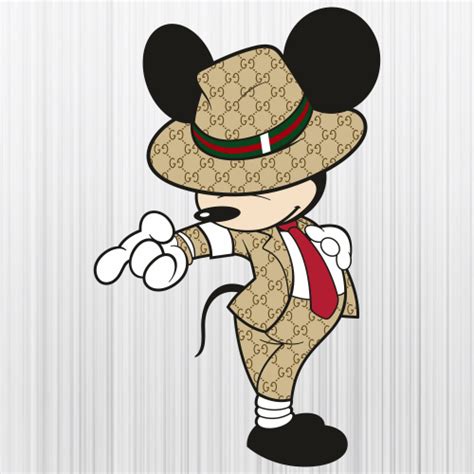 mickey mouse wearing gucci